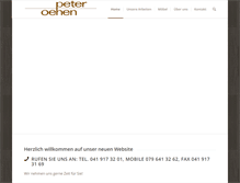 Tablet Screenshot of peteroehen.ch